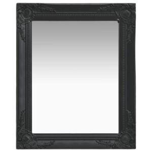 VidaXL Specchio da Parete Stile Barocco 50x60 cm Nero