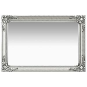 VidaXL Specchio da Parete Stile Barocco 60x40 cm Argento
