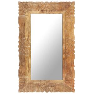 VidaXL Specchio 80x50 cm in Legno Massello di Mango