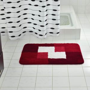 RIDDER Tappetino per Bagno Coins 60x90 cm Rosso 7103306