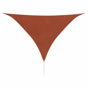 VidaXL Parasole a Vela Oxford Triangolare 3,6x3,6x3,6 m Terracotta