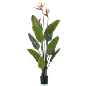 Emerald vidaXL Strelitzia Pianta Artificiale in Vaso con Fiori 120 cm