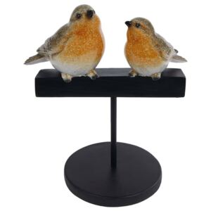 Gifts Amsterdam Decoro Uccelli Robin Pietra Ricostruita 22,5x8,5x29cm