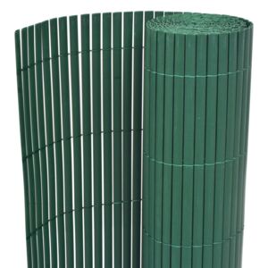 VidaXL Recinzione da Giardino a Doppio Lato in PVC 90x500 cm Verde