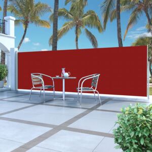 VidaXL Tenda da Sole Laterale Retrattile 160 x 500 cm Rossa