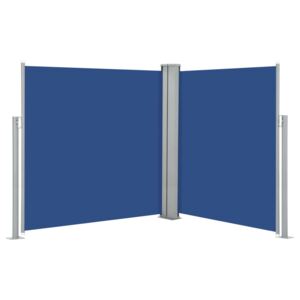 VidaXL Tenda da Sole Laterale Retrattile Blu 140x600 cm