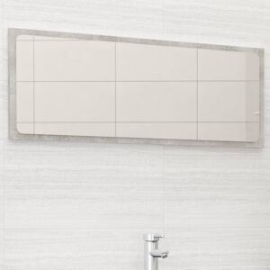VidaXL Specchio da Bagno Grigio Cemento 100x1,5x37 cm in Truciolato