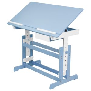 Tectake 400927 scrivania per bambini - blu