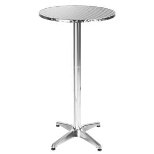Tectake 401488 tavolo da bistrot in alluminio ø60cm - 5,8 cm, non pieghevole