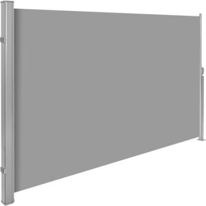 Tectake 401524 tenda a scorrimento laterale con cassonetto in alluminio - grigio, 160 x 300 cm