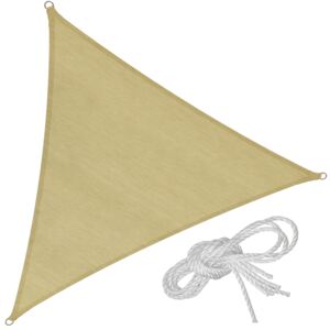 Tectake 401808 vela ombreggiante triangolare in polietilene, variante 1 - 360 x 360 x 360 cm