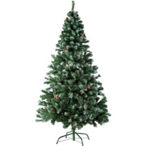 Tectake 402822 albero di natale artificiale - 180 cm, 705 punte e pigne, verde