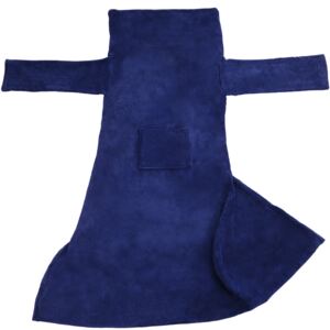Tectake 403045 2 coperte con maniche - blu, 200 x 170 cm
