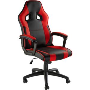 Tectake 403192 sedia gaming senpai - nero/rosso