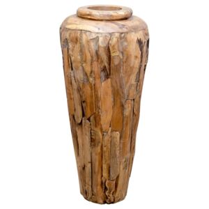VidaXL Vaso Decorativo 40x80 cm in Legno Massello di Teak