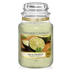 Yankee Candle verde profumata candela Lime&Coriander Classic grande