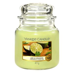Yankee Candle verde profumata candela Lime&Coriander Classic medio