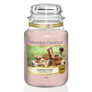 Yankee Candle rosa profumata candela Garden Picnic Classic grande
