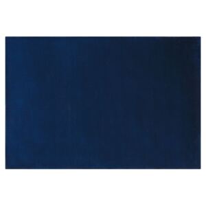 Moderno Tappeto in Viscosa Colore Blu Scuro Forma Rettangolare 140 x 200 cm Beliani