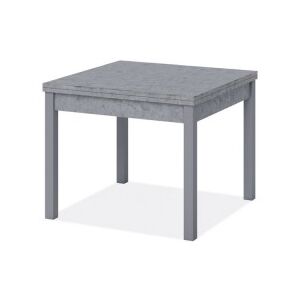 Tavolo pranzo grigio cemento apribile libro in legno nobilitato cm 90x90/180
