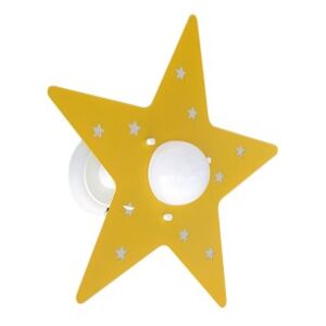 Applique stella giallo da soffitto e pareti per camerette e stanzette bambini