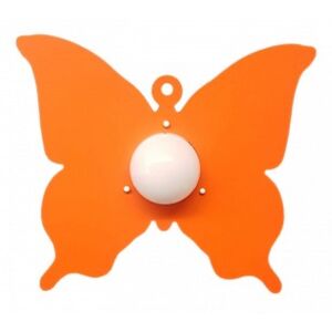 Plafoniera arancione farfalla da soffitto e pareti per camerette bambini