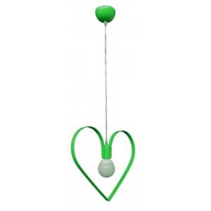Lampadario sospensione cuore verde