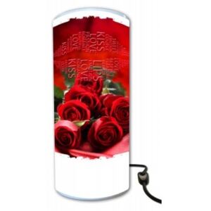 Lampada Cilindro rose love