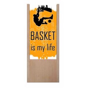 Lampada da tavolo in legno basket is my life