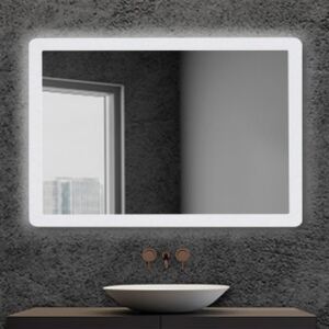 Specchio bagno retroilluminato LED 100x70 cm con Cornice Luminosa reversibile