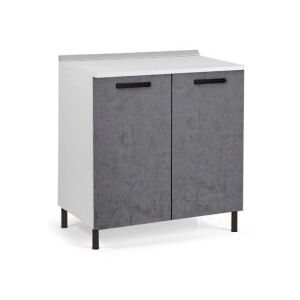 Mobile base da cucina grigio cemento 80x50xh.82 cm