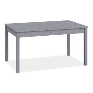 Tavolo pranzo allungabile grigio cemento in legno nobilitato cm 80x120/160
