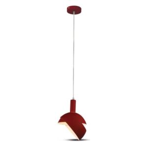 Lampadario su corda 1xE14/60W/230V rosso