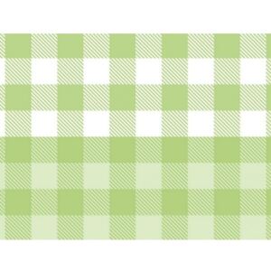 Set di 2 tovagliette rettangolari, 40 x 30, colore Verde e bianco