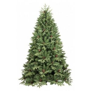 Albero di Natale "Stella", Altezza 180 cm, Con pigne incluse, 839 rami, 122 x 122 x 180 cm