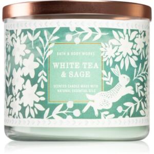 Bath & Body Works White Tea & Sage candela profumata 411 g