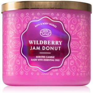Bath & Body Works Wildberry Jam Donut candela profumata 411 g