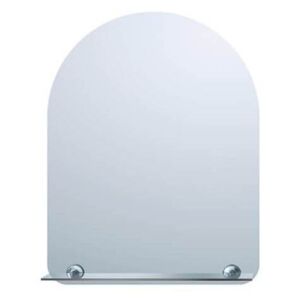 Specchio classico per bagno ad arco con mensolina in vetro - WAR2 - 40x51