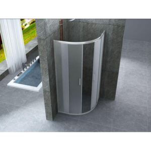 Box Doccia Semicircolare Opaco 6mm Doppia Scorrevole H190cm - 75x75