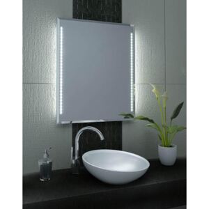 Specchio Da Bagno Rettangolare Luce LED Laterale- W-CRL - 80x60