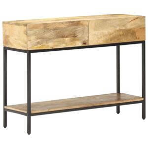 VidaXL Tavolo Consolle 100x35x76 cm in Legno Massello di Mango