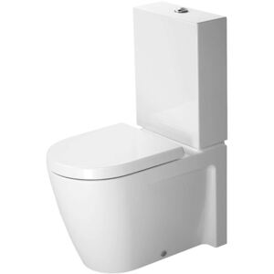 Duravit Starck 2 - WC a terra monoblocco, 370 mm x 400 mm x 630 mm, bianco - vaso, con WonderGliss 21450900001