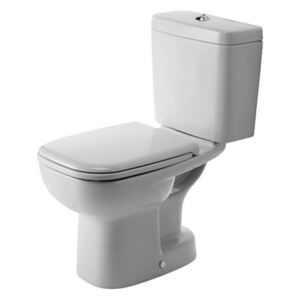 Duravit D-Code - Vaso WC combinato, scarico inferiore, con HygieneGlaze, bianco alpino 21110120002