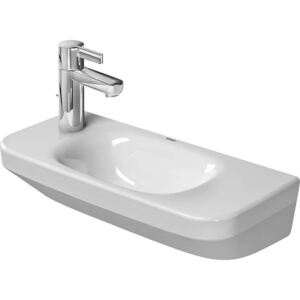 Duravit DuraStyle - Lavamani 500x220 mm, con 1 foro per miscelatore a sinistra, bianco 0713500009