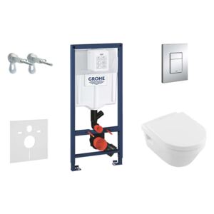 Grohe Rapid SL - Set per WC sospesi + vaso e copriwater Villeroy & Boch 38528SET-KB