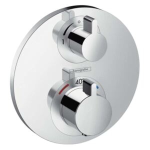 Hansgrohe Ecostat S - Miscelatore termostatico ad incasso per due utenze, cromato 15758000