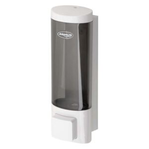 Aqualine Settore alberghiero - Dispenser di sapone liquido sospeso 200ml, bianco 1319-75
