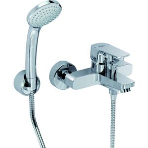 Ideal Standard Ceraplan III - Miscelatore per vasca da bagno, con accessori doccia, cromato B0719AA