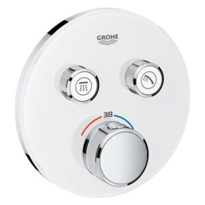Grohe Grohtherm SmartControl - Miscelatore termostatico a due vie ad incasso per vasca da bagno, bianco luna 29151LS0