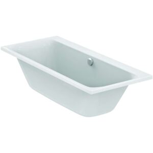 Ideal Standard Tonic II - Vasca da bagno Duo 1800 x 800 mm, con sistema di troppopieno, bianco E397601